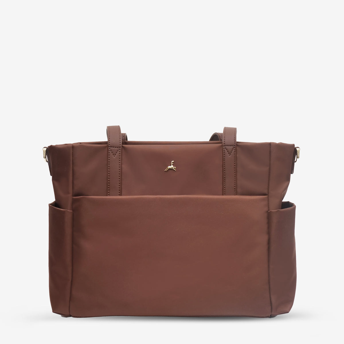 AKAR NYLON TOTE BROWN