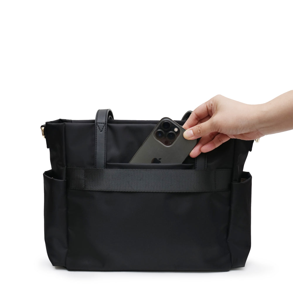 AKAR NYLON TOTE BLACK