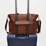 AKAR NYLON TOTE BROWN