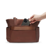 AKAR NYLON TOTE BROWN