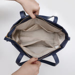 AKAR NYLON TOTE NAVY