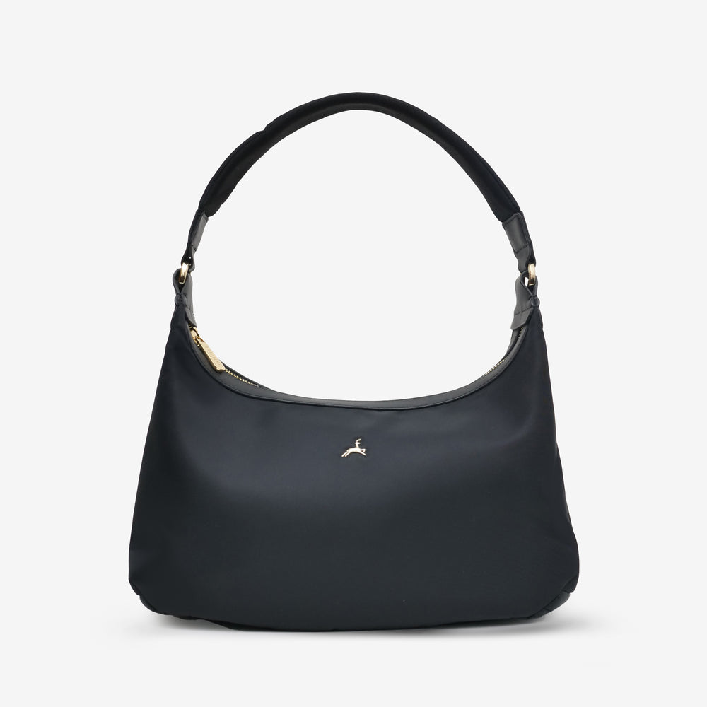 SANTAI NYLON HOBO BAG BLACK