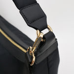 SANTAI NYLON HOBO BAG BLACK