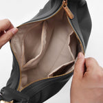 SANTAI NYLON HOBO BAG BLACK