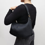 SANTAI NYLON HOBO BAG BLACK
