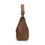 SANTAI NYLON HOBO BAG BROWN