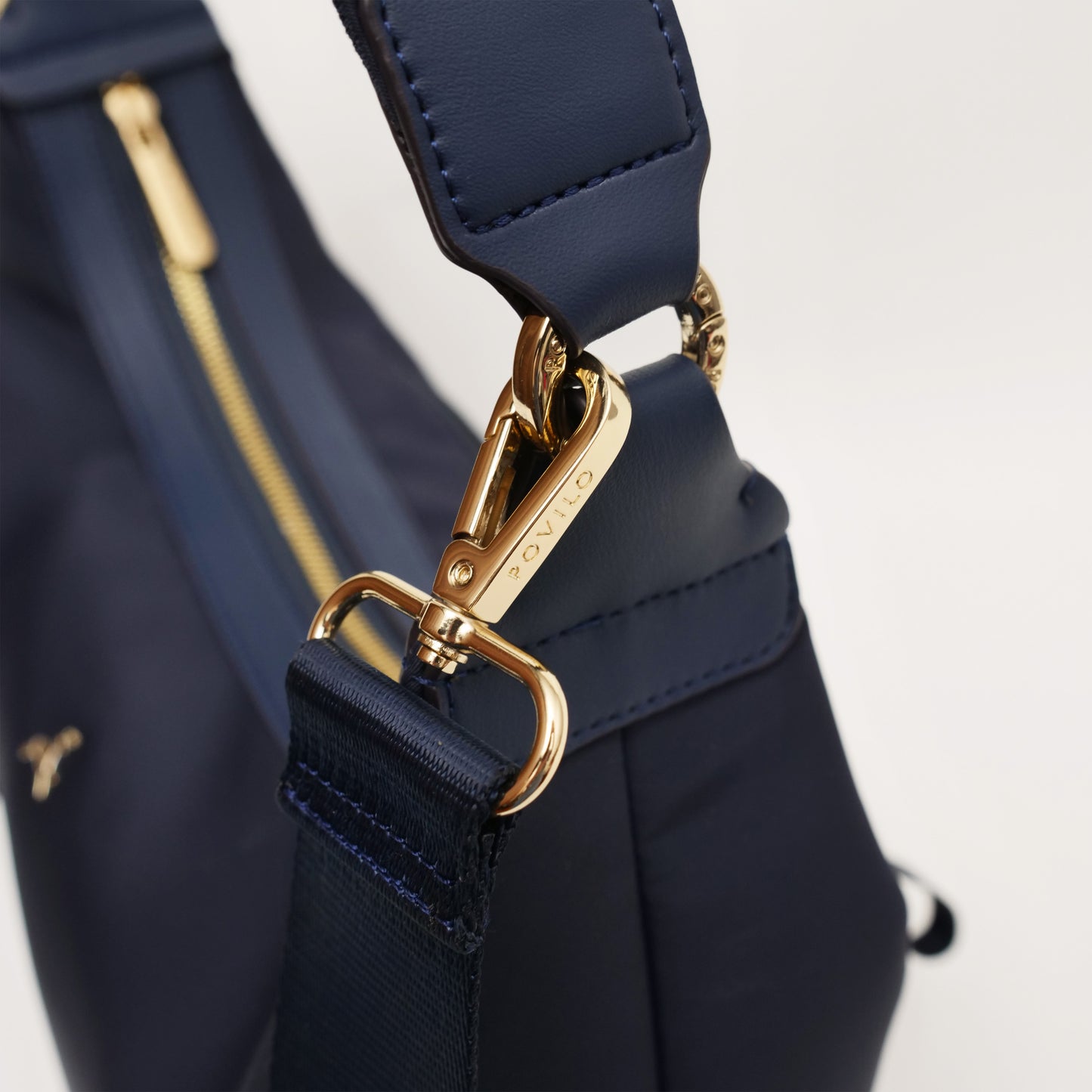 SANTAI NYLON HOBO BAG NAVY