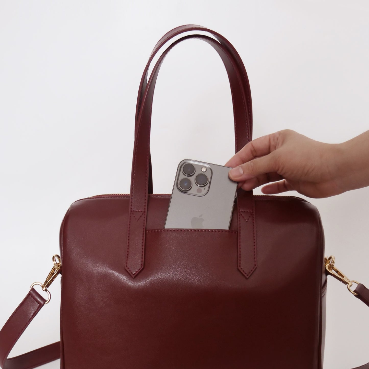 SIENA BOWLING BAG BURGUNDY